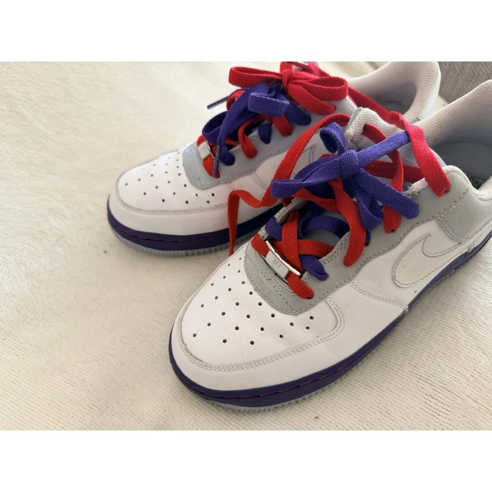 Nike Air Force 1 Women's 7.5 – 315115‑113 – White/Grey/Purple – 2007